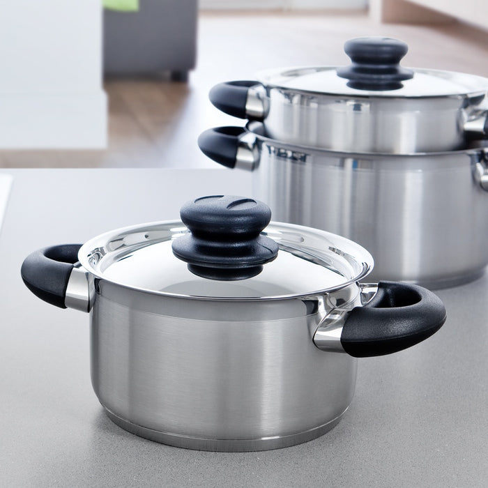 Karaat+ dekselknop kookpan 16-24 cm met andere pannen
