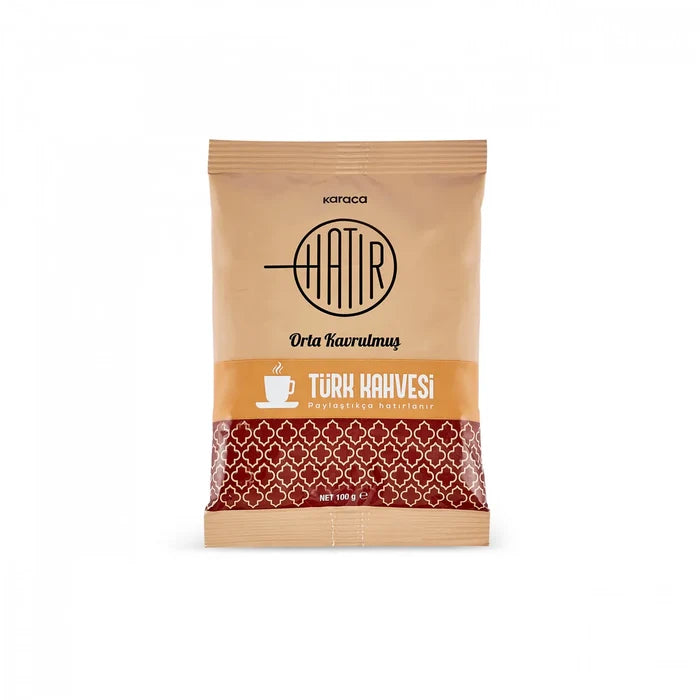 Karaca Hatır Café Turc Torréfié Moyen avec Beaucoup de Mousse, 100 g