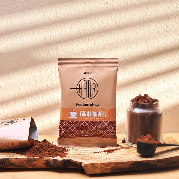 Karaca Hatır Café Turc Torréfié Moyen avec Beaucoup de Mousse, 100 g