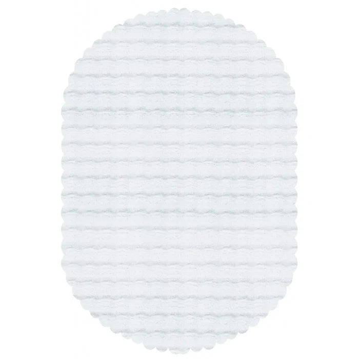 Kaşmir Halı 7/24 Cosy Premium Bubble Blanc Ovale 80x150 cm