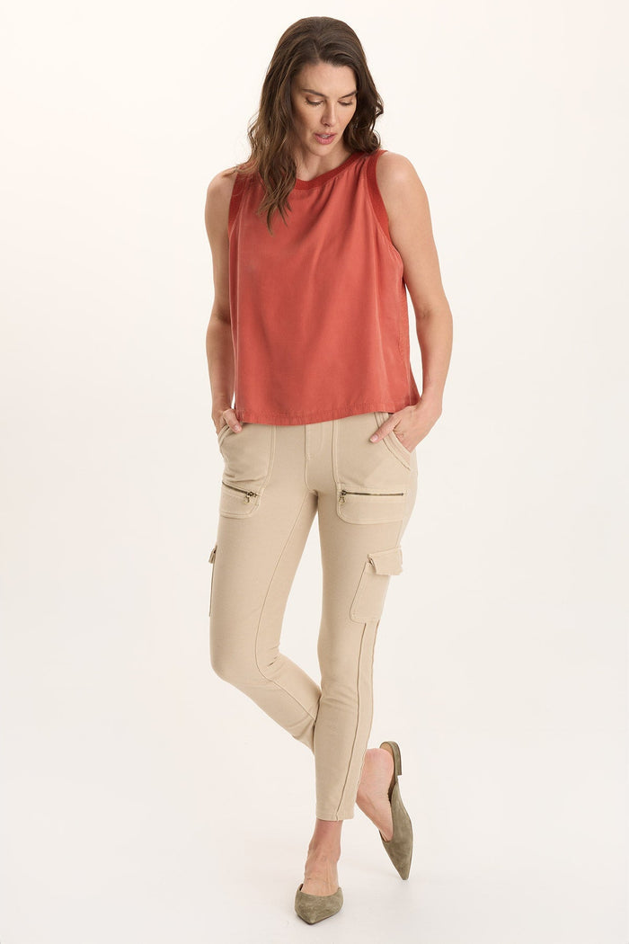XCVI Katrine Soft Twill Elevated Tank