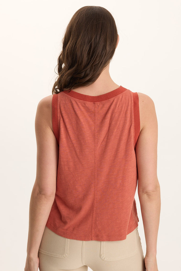 XCVI Katrine Soft Twill Elevated Tank
