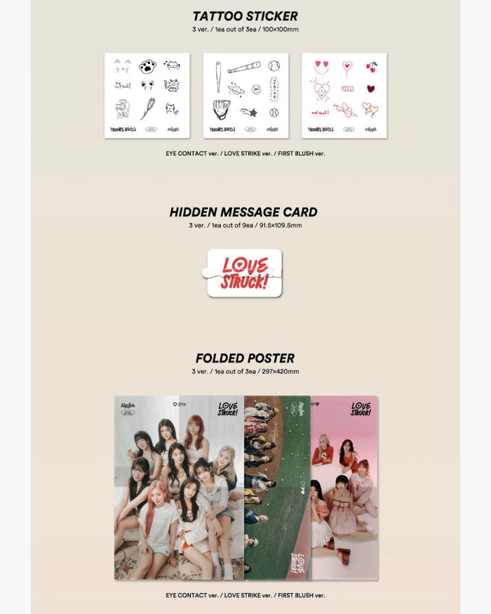 Kep1er - LOVESTRUCK! (4TH MINI ALBUM) (3 Versions)