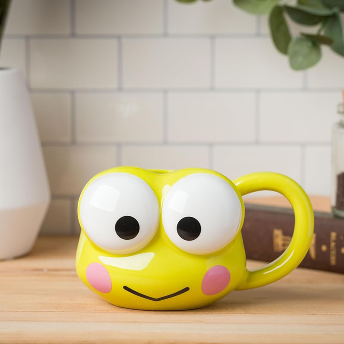 Keroppi Face Sculpted Mug Home Goods Silver Buffalo
