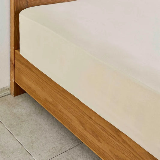 KH JERSEY FITTED SHEET BEIGE DEU (120x20