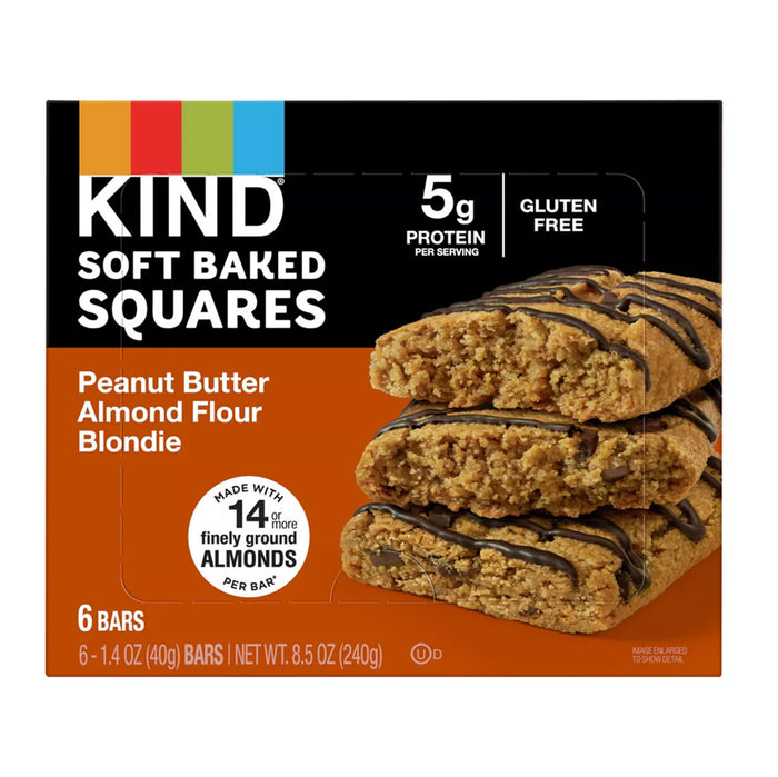 KIND Blondie Peanut Butter Almond Flour Snack Bars - 6 Count