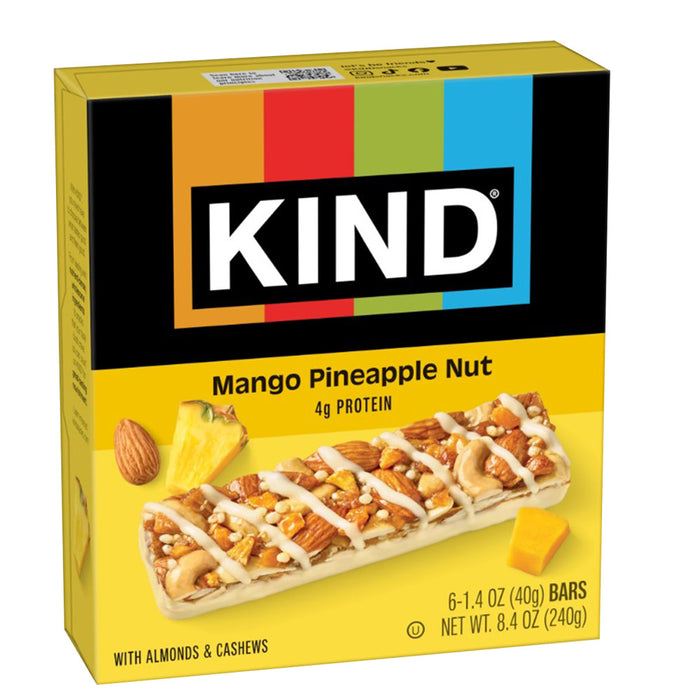 KIND Mango Pineapple Bars - 6 Count
