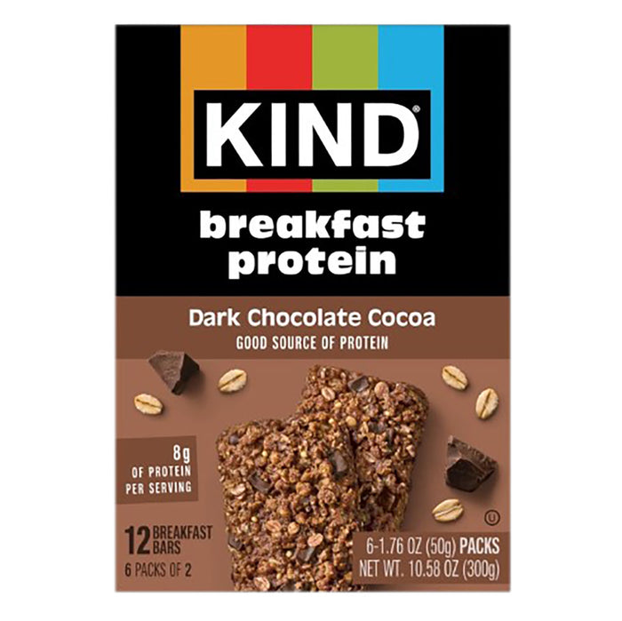 KIND Protein Bar Dark Chocolate Cocoa Breakfast - 5 Count