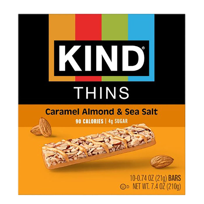 KIND Thins Caramel Almond Sea Salt Snack Bars - 6 Count