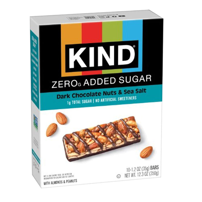 KIND Zero Sugar Dark Chocolate and Sesame Salt Bars - 6 Count