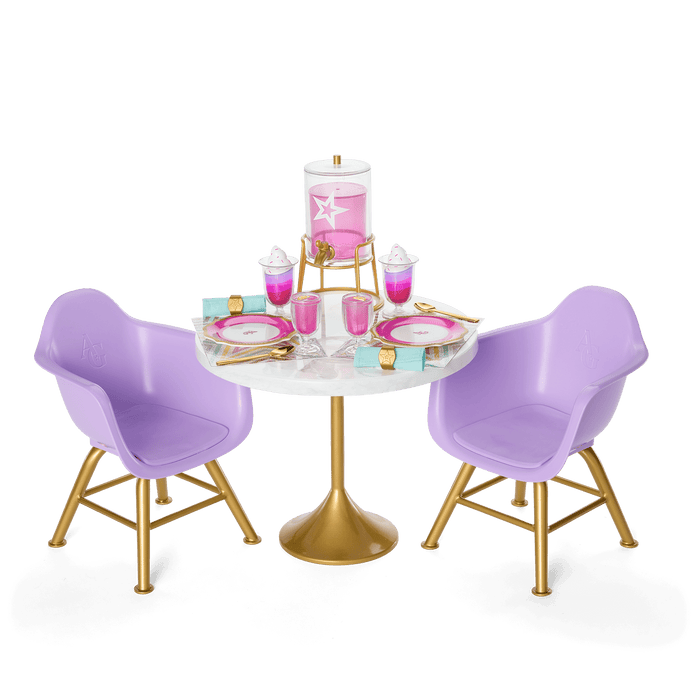 Kitchen Table for Two Set for 18-inch Dolls