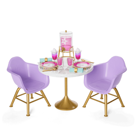 Kitchen Table for Two Set for 18-inch Dolls