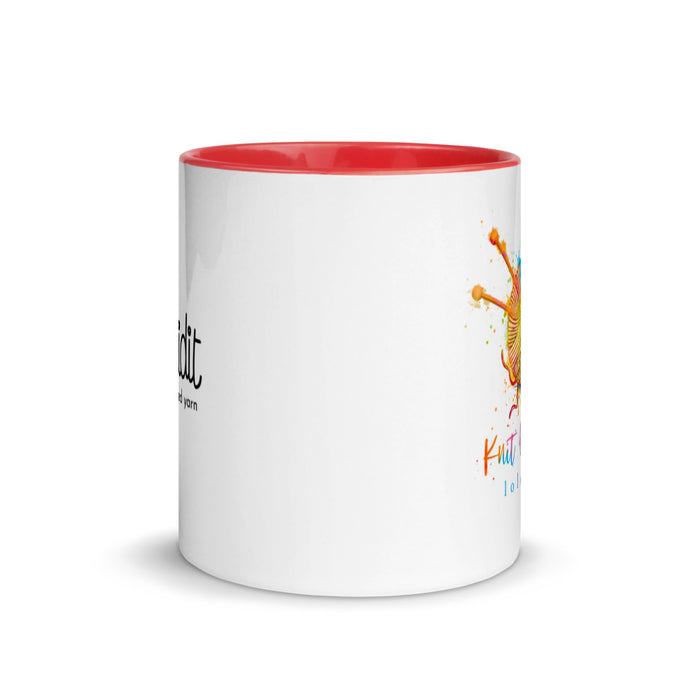KNIT HAPPENS - Mug with Color Inside