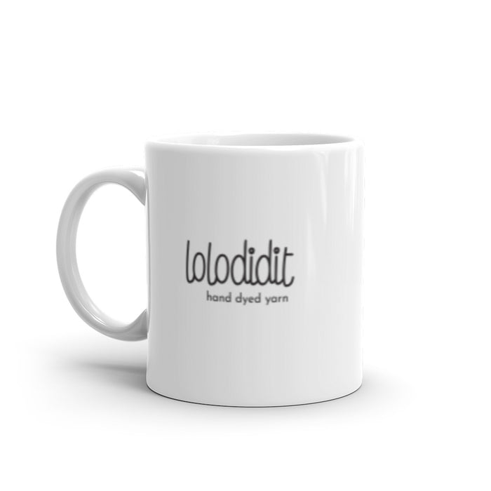 KNIT HAPPENS - white mug