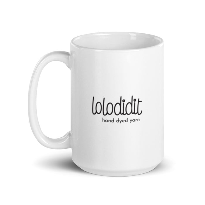 KNIT HAPPENS - white mug