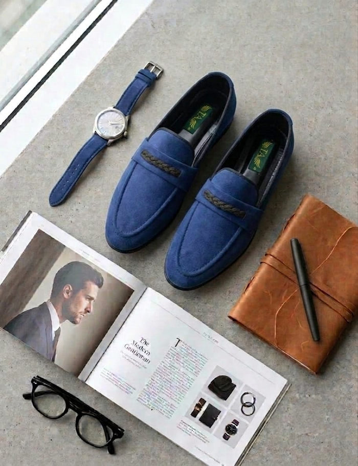 Knitted Velvet Formal Shoes
