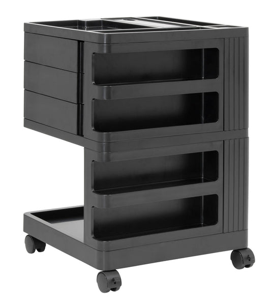 KUBX Pro Mobile Rotating 4-Sided Storage Organizer for Artists, and Crafters - Black 53001