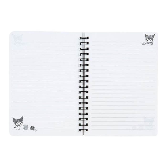 Kuromi Lined Notebook (Elastic Closure) Stationery Japan Original