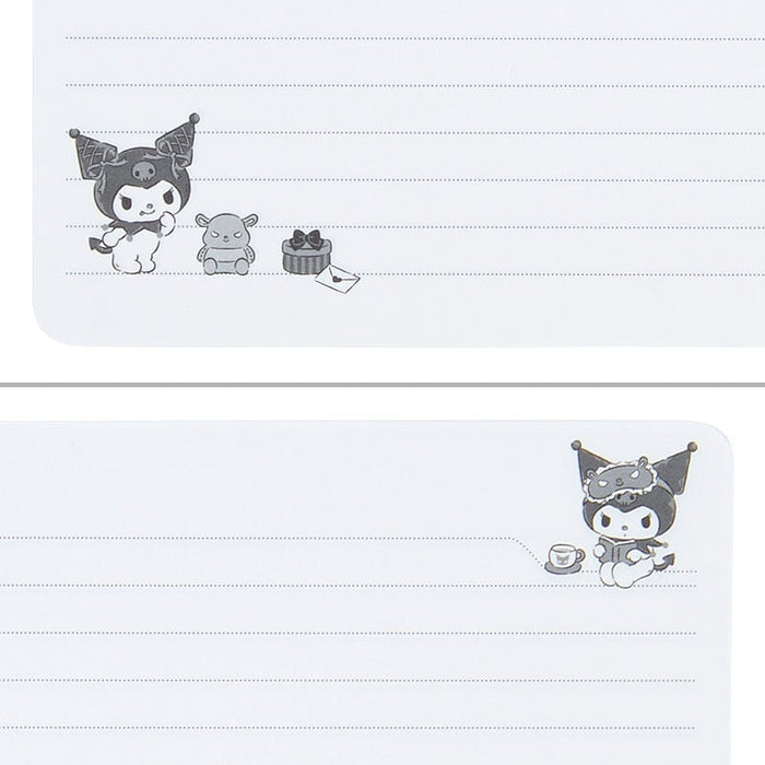 Kuromi Lined Notebook (Elastic Closure) Stationery Japan Original