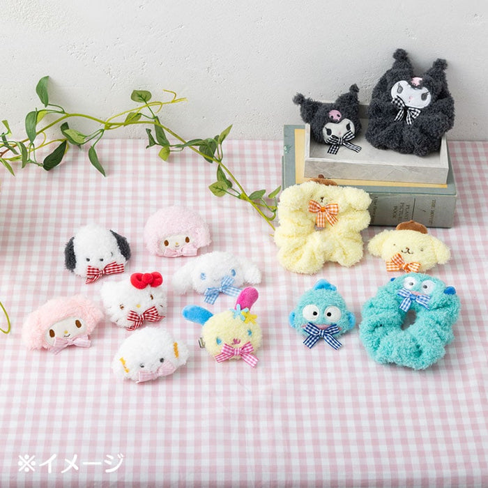 Kuromi Plush Hair Clip (Gingham Bow) Accessory Japan Original