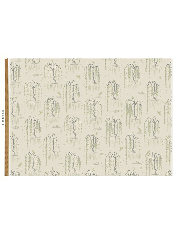 Kyoto Blossom 'Zen Sage' Recycled Velvet
