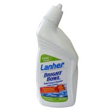 Lanher Bright Bowl Citrus Scent, 750ML, Strong formula cuts through rust stains and mineral deposits quickly - 0750 MEGA