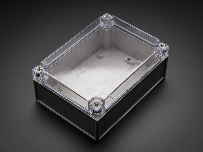Large Plastic Project Enclosure - Weatherproof with Clear Top by The Pi Hut - The Pi Hut