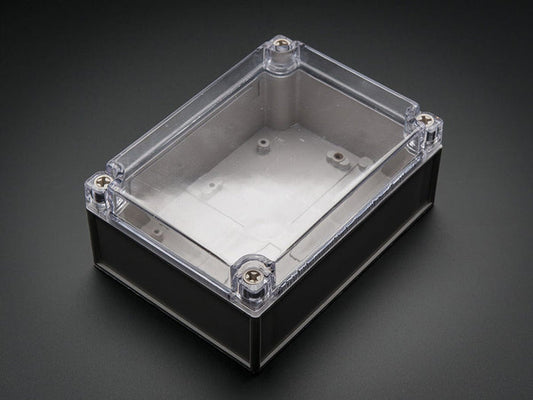Large Plastic Project Enclosure - Weatherproof with Clear Top by The Pi Hut - The Pi Hut