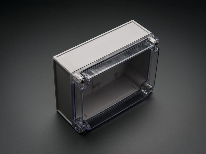 Large Plastic Project Enclosure - Weatherproof with Clear Top by The Pi Hut - The Pi Hut