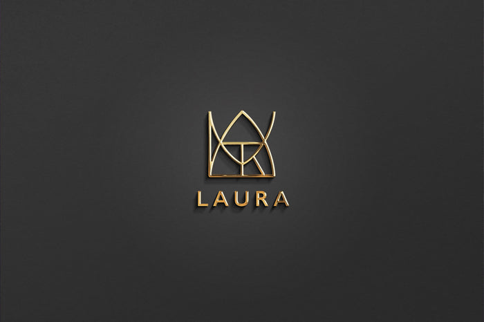 LAURA - Name Logo Design | Instant Download | Premade Logo | Minimalist Design