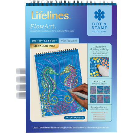 Lifelines FlowArt Dot-By-Letter - Into the Deep - Meditative Art