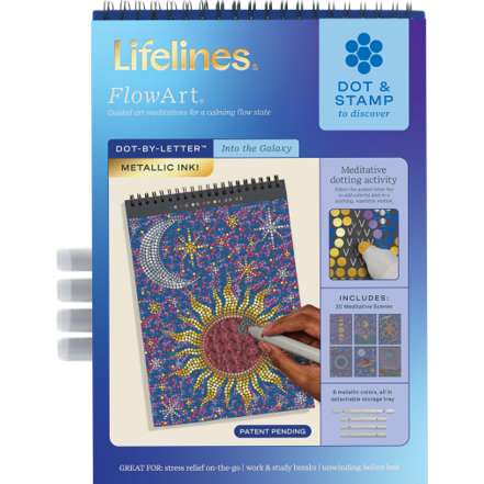 Lifelines FlowArt Dot-By-Letter - Into the Galaxy - Meditative Art