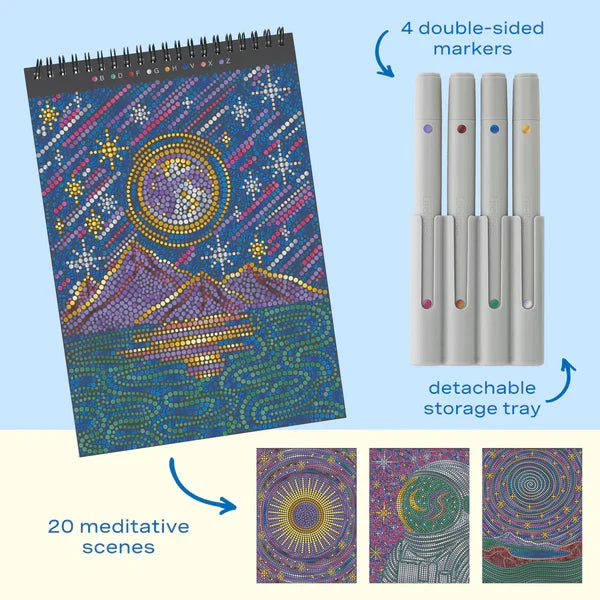 Lifelines FlowArt Dot-By-Letter - Into the Galaxy - Meditative Art