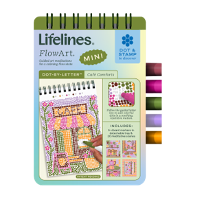 Lifelines FlowArt MINI Dot-By-Letter - Cafe Comforts - Meditative Art