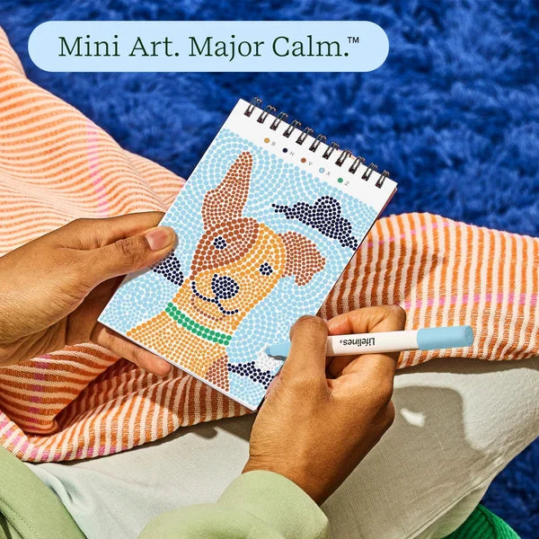 Lifelines FlowArt MINI Dot-By-Letter - Furry Friends - Meditative Art