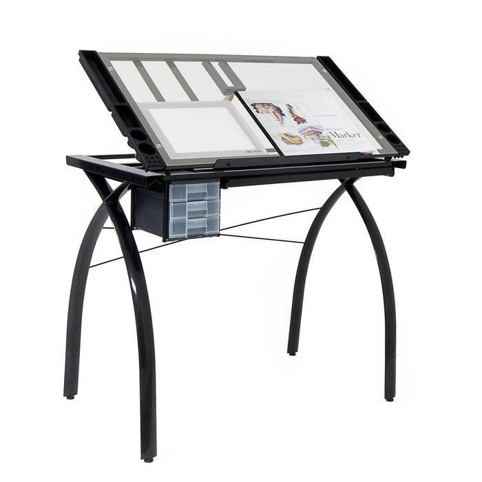 LightPad Support Bars - Black (2pc Metal Bars to Hold LightPad) - 10074