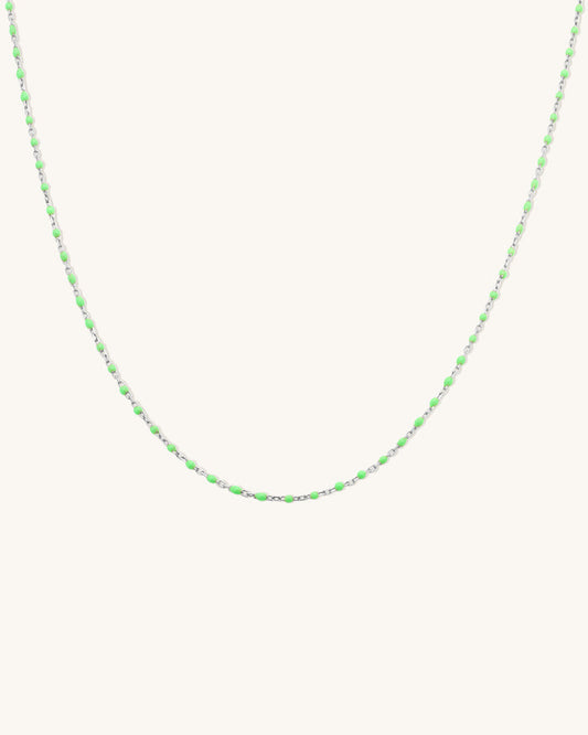 Lime Candy Chain Necklace