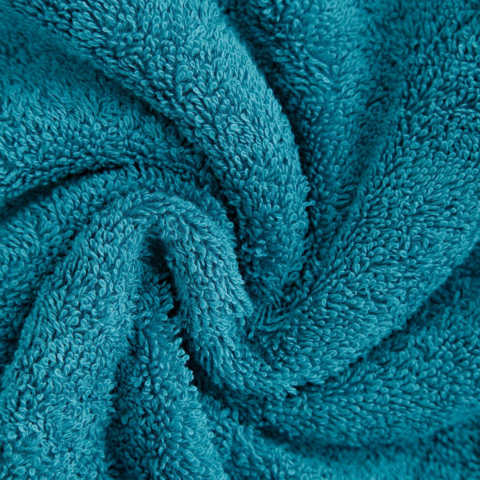 Linenland Bath Towel 4 Piece Cotton Hand Towels Set - Blue -Home Living Store - -