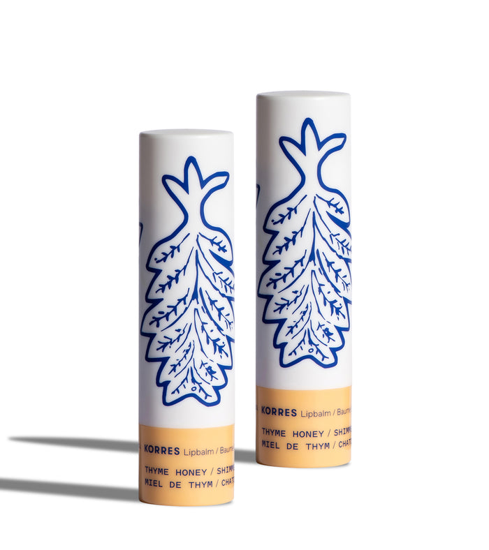 Lip Butter Stick Duo - Honey + Thyme Makeup Korres