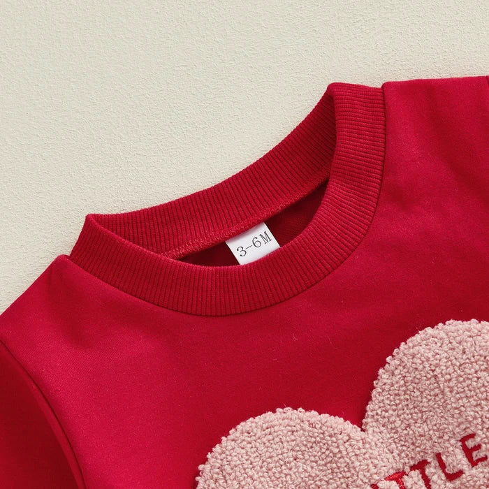 LITTLE LOVE Plush Heart Jumpsuit