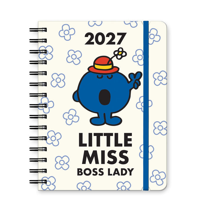 Little Miss Boss Lady 2027 Deluxe Compact Flexi Planner Stationery Orange Circle Studio