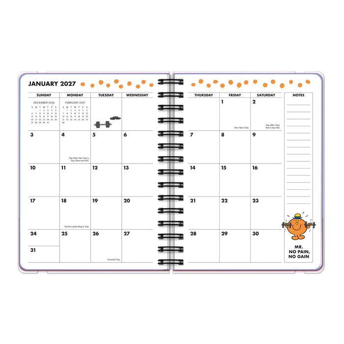 Little Miss Boss Lady 2027 Deluxe Compact Flexi Planner Stationery Orange Circle Studio