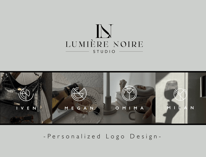 Logo Design - Geometric Circle Style - Lumière Noire Studio