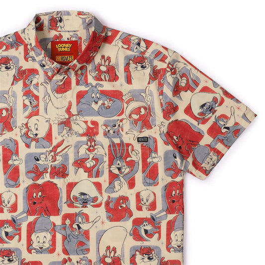 RSVLTS XS Looney Tunes Short Sleeve Shirt Looney Tunes "Tunes and Melodies" – KUNUFLEX Short Sleeve Shirt