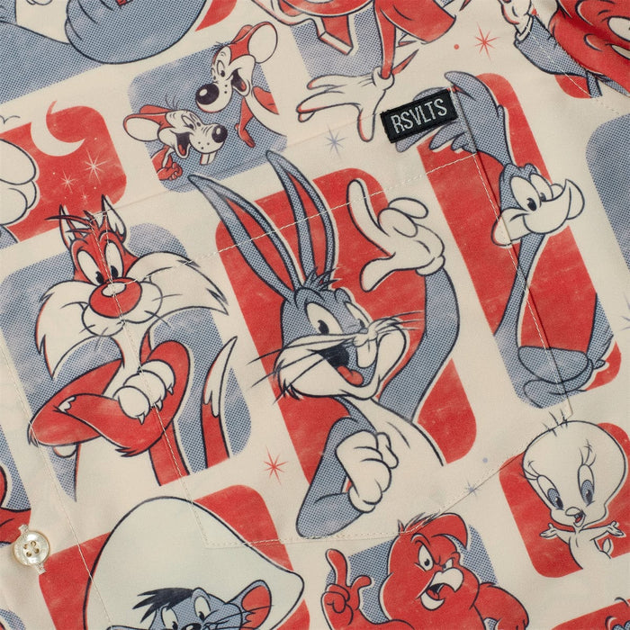 RSVLTS Looney Tunes Short Sleeve Shirt Looney Tunes "Tunes and Melodies" – KUNUFLEX Short Sleeve Shirt