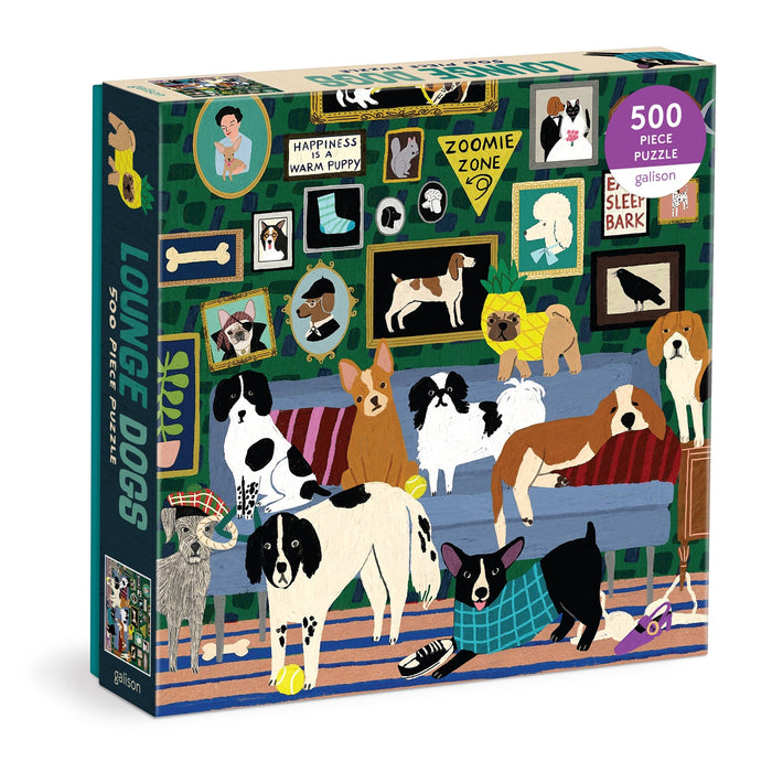 Lounge Dogs 500 Piece Puzzle 500 Piece Puzzles Anne Bentley