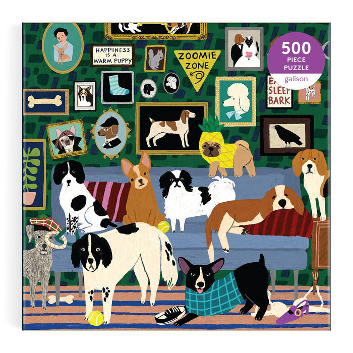 Lounge Dogs 500 Piece Puzzle 500 Piece Puzzles Anne Bentley