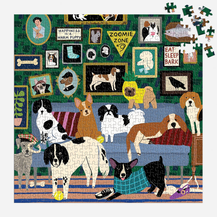 Lounge Dogs 500 Piece Puzzle 500 Piece Puzzles Anne Bentley