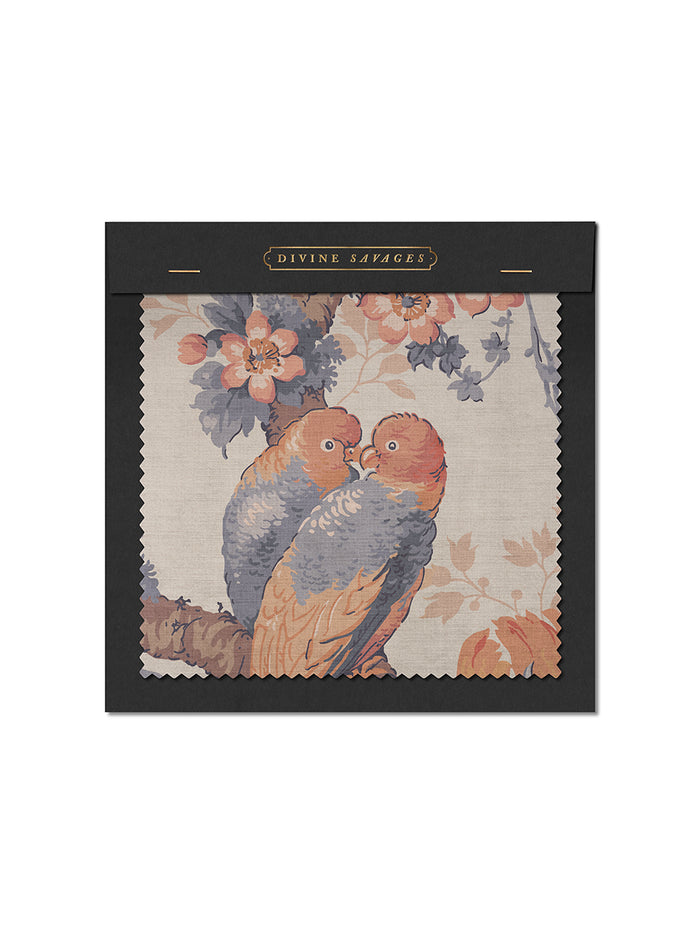 Lovebirds Recycled Velvet Sample