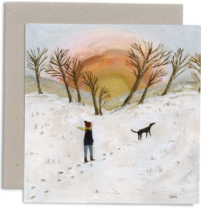 Low Winter Sun card